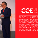 El CCE y la STPS reconocen a empresas por su compromiso y destacada participación en el Programa Jóvenes Construyendo el Futuro
